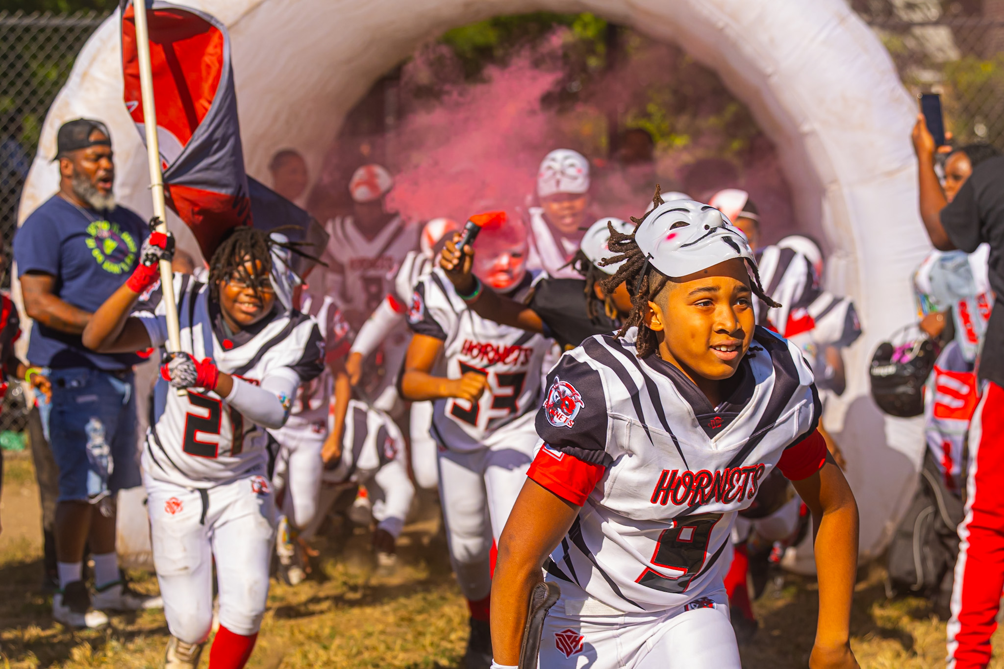 Football action shot